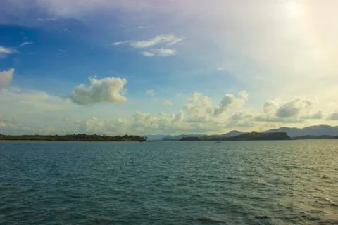 Shape of the coastline Stock Photos