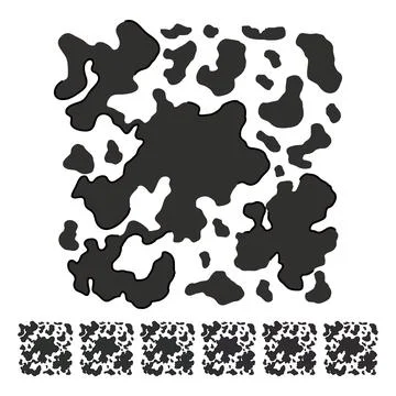 Shape cow skin vector cartoon graphic Stock Illustration