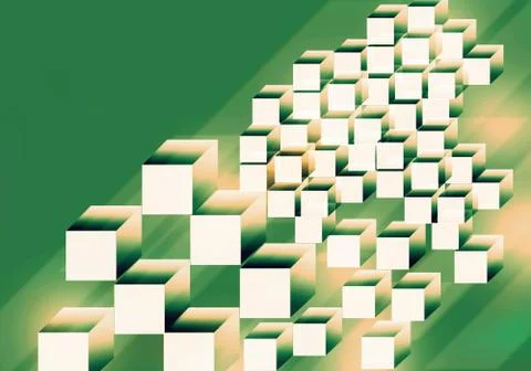 Shape from cube background Stock Illustration