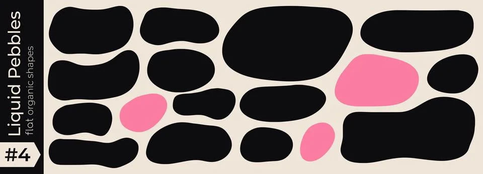 Shape doodle organic with frame oval rectangle for text box wavy. Curvy cloud Stock Illustration