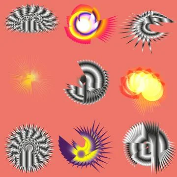 Shape effect Stock Illustration