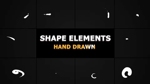 Shape Elements After Effects stock