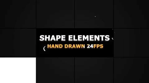 Shape Elements And Transitions Stock After Effects