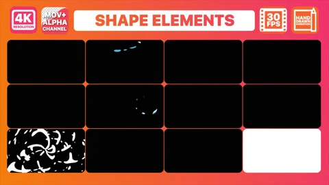 Shape Elements Stock Footage 130669530
