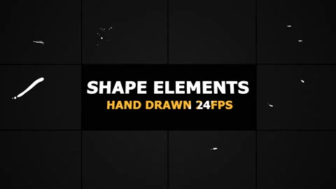 Shape Elements Motion Graphics Pack Stock Footage 103365900
