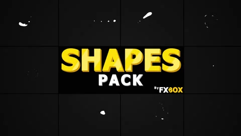 Shape Elements Pack Stock Footage 130920683