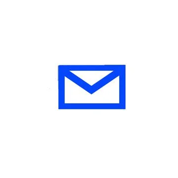 The shape of an email box Stock Illustration
