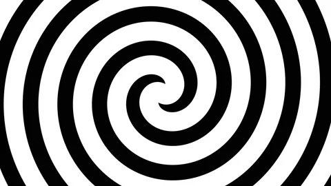 Shape flat seamless black white looped background Stock Footage 187140095