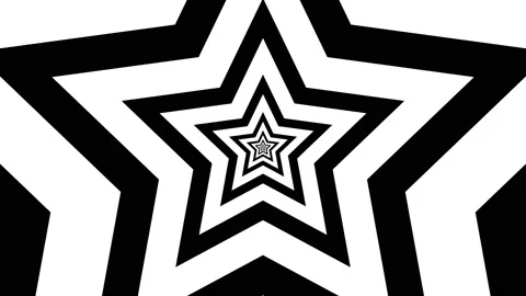 Shape flat seamless black white looped background Stock Footage 187141392