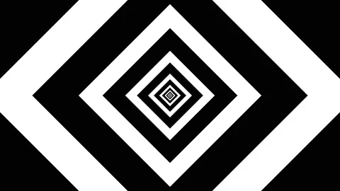 Shape flat seamless black white looped background Stock Footage 187143202