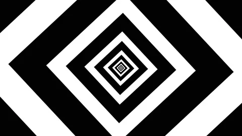 Shape flat seamless black white looped background Stock Footage 187143946