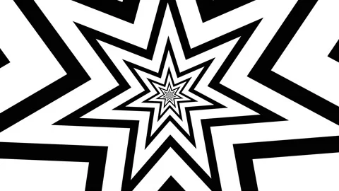 Shape flat seamless black white looped background Stock Footage 187146224