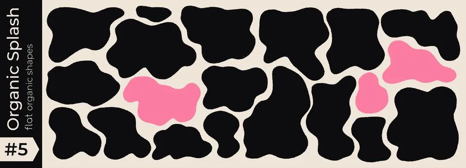 Shape frame blob with oval doodle organic and rectangle text box. Wavy amoeba 스톡 일러스트