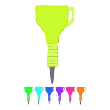 Shape funnel vector cartoon graphic Stock Illustration