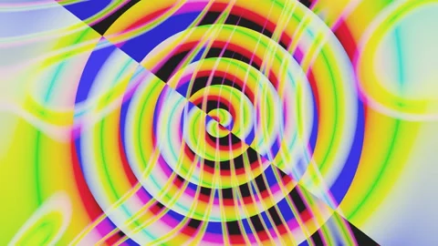 Shape geometric psychedelic abstract looped background. Vj loop. Rendering. Stock Footage 197464443