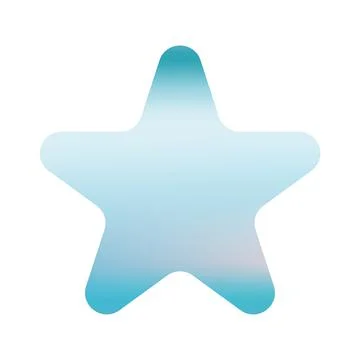 Shape gradient star in blue. Beautiful element for postcards, discounts, your Stock Illustration