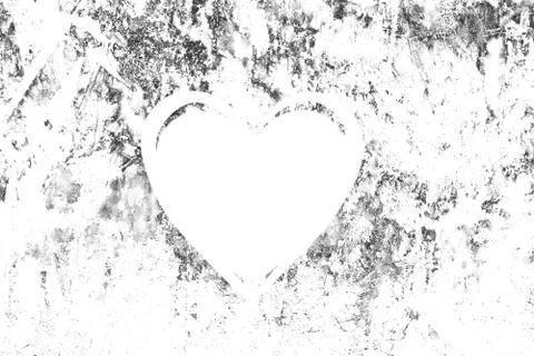 Shape heart in grunge texture background. Stock Photos