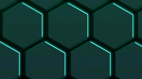 Shape hexagon backgorund Video stock 89195356