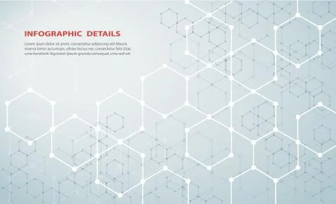The shape of hexagon concept design abstract technology background イラスト素材