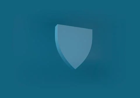 Shape icons set. 3D emblem signs isolated on blue background. Stock Illustration
