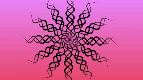 Shape Illusion Background Moving Shape Consisting of Solid Black Stock Footage 185984394