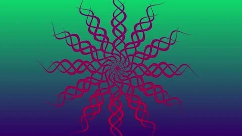 Shape Illusion Background Moving Shape Consisting of Solid Blue Stock Footage 185984806