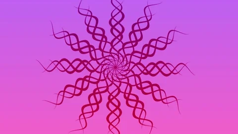 Shape Illusion Background Moving Shape Consisting of Solid Pink Video stock 185985212