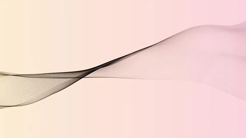 Shape line wave animated on white background, Shape line wave animated, Foto stock