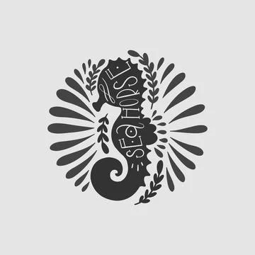 Shape logo design.Hand drawn graphic abstract.Element isolated in white Stock Illustration