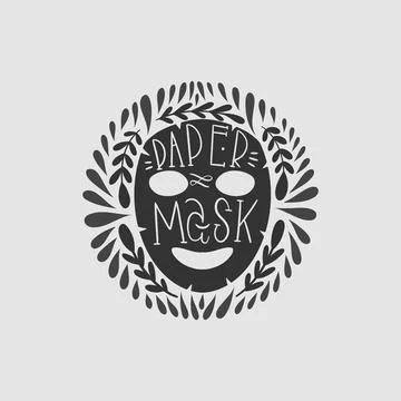 Shape logo design.Hand drawn graphic abstract.Element isolated in white Stock Illustration