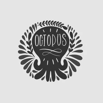 Shape logo design.Hand drawn graphic abstract.Element isolated in white Stock Illustration