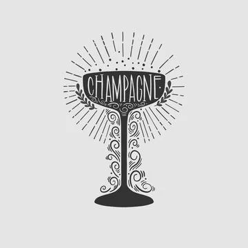 Shape logo design.Hand drawn graphic abstract.Element isolated in white Stock Illustration
