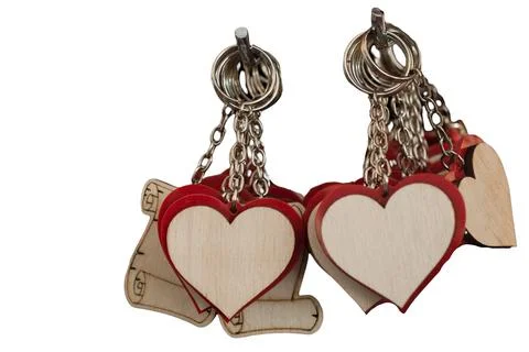 The shape of love heart icon on white background. Stock Photos