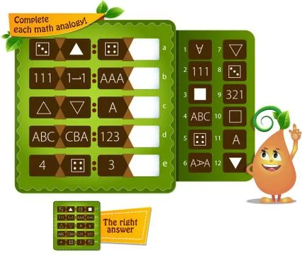 Shape math analogy A Stock Illustration