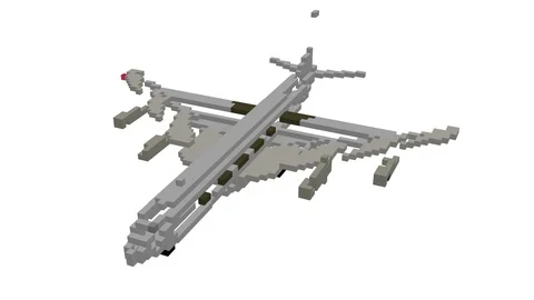 Shape morphing - dynamic voxels 3D visualization With Alpha chanel Stock Footage 92177974