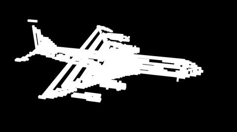 Shape morphing - dynamic voxels 3D illustration イラスト素材