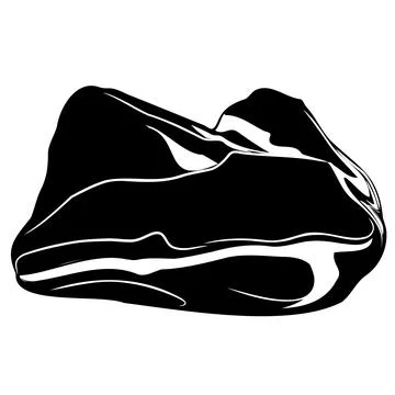 Shape of natural untreated malachite gem. Stock Illustration