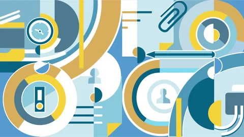 Shape Office Background Stock Footage 97135197