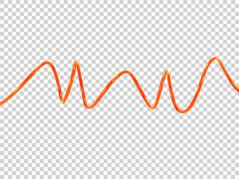 Shape or force orange wire cable of usb and adapter into a curve or angle iso Stock Photos