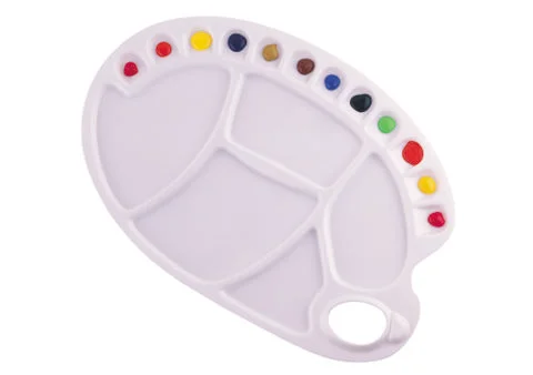 Shape for paints Stock Photos