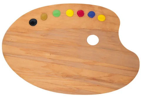 Shape for paints Stock Photos