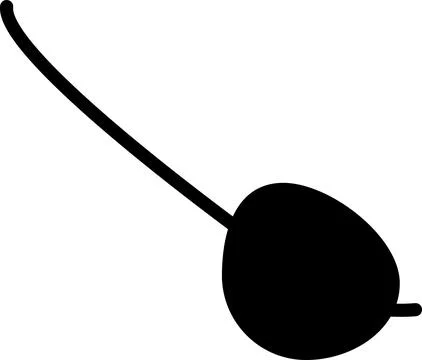 Shape Of Pirate Leather Eye Patch With Drawstring Stock Illustration