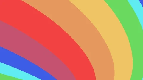 Shape rainbow colors seamless loop rotation animation background new quality Stock Footage 89608338