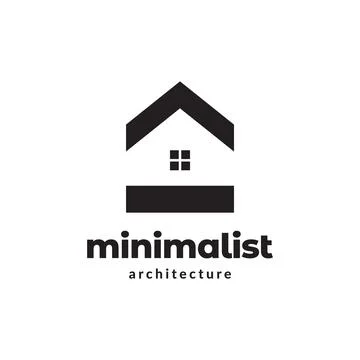 Shape rectangle with triangle home logo design, vector graphic symbol icon .. Illustrazione stock