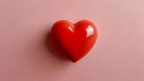 Shape of red hearts with pink background for card creation Stock Photos