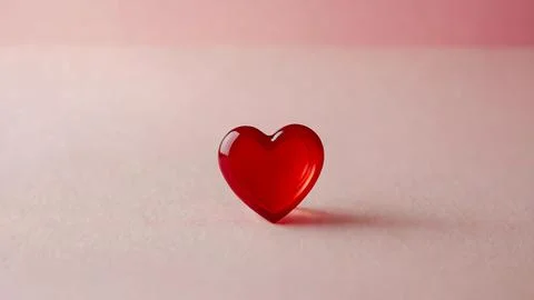 Shape of red hearts with pink background for card creation Stock Photos