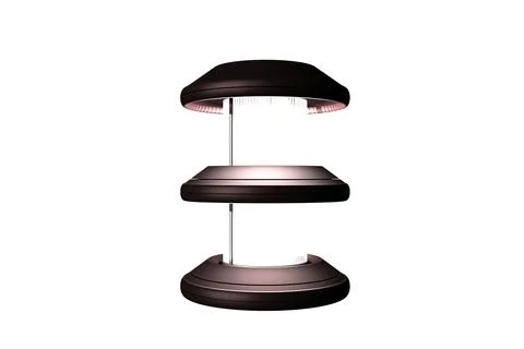 Shape room light white background 3d rendering Stock Illustration