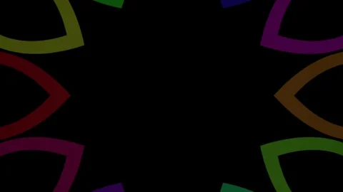 Shape rotates and increases in size, covers the background and disappears. Stock Footage 116608871