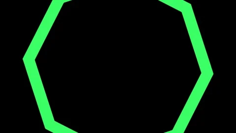 Shape rotates and increases in size, covers the background and disappears. Video stock 116762612