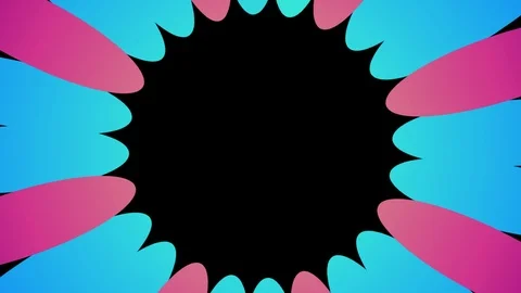 Shape rotates and increases in size, covers the background and disappears. Video stock 116762649